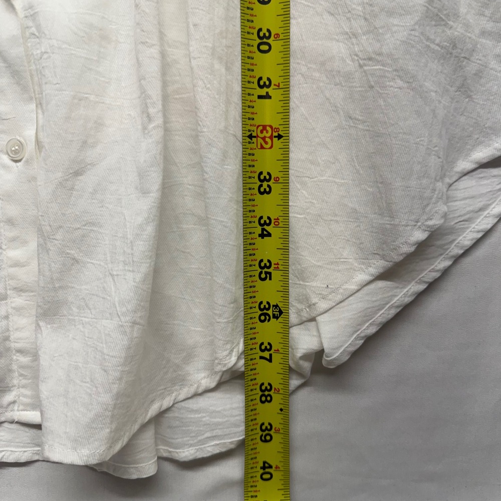 Gioya White Cotton Oversized Tunic Blouse Balloon Sleeve Boho Cottage‎ Coastal - Picture 11 of 12